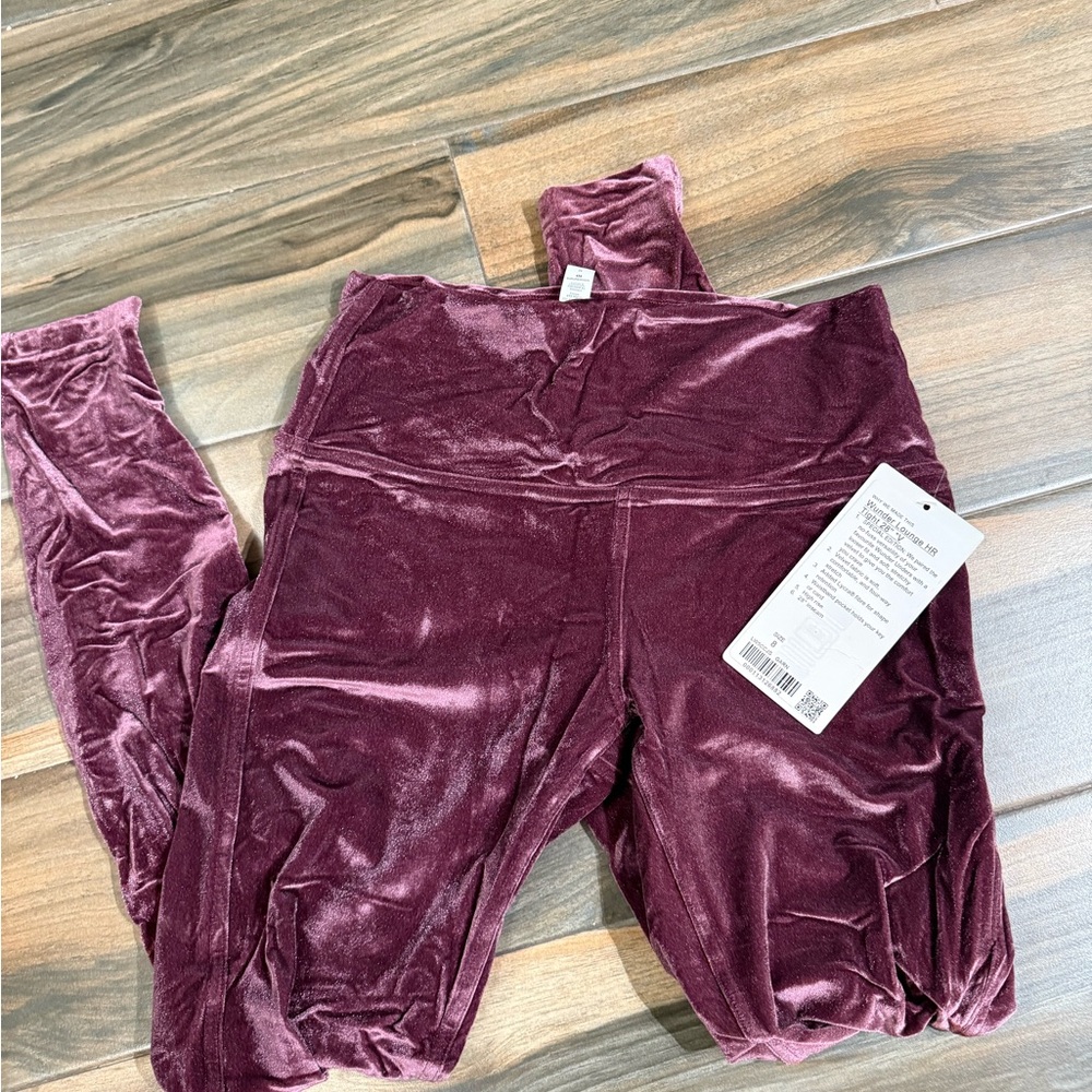 Lululemon Velvet Leggings - Burgundy